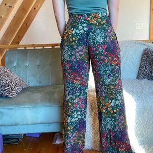 Anthropologie Floral Summer Pant